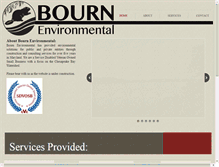 Tablet Screenshot of bournenvironmental.org